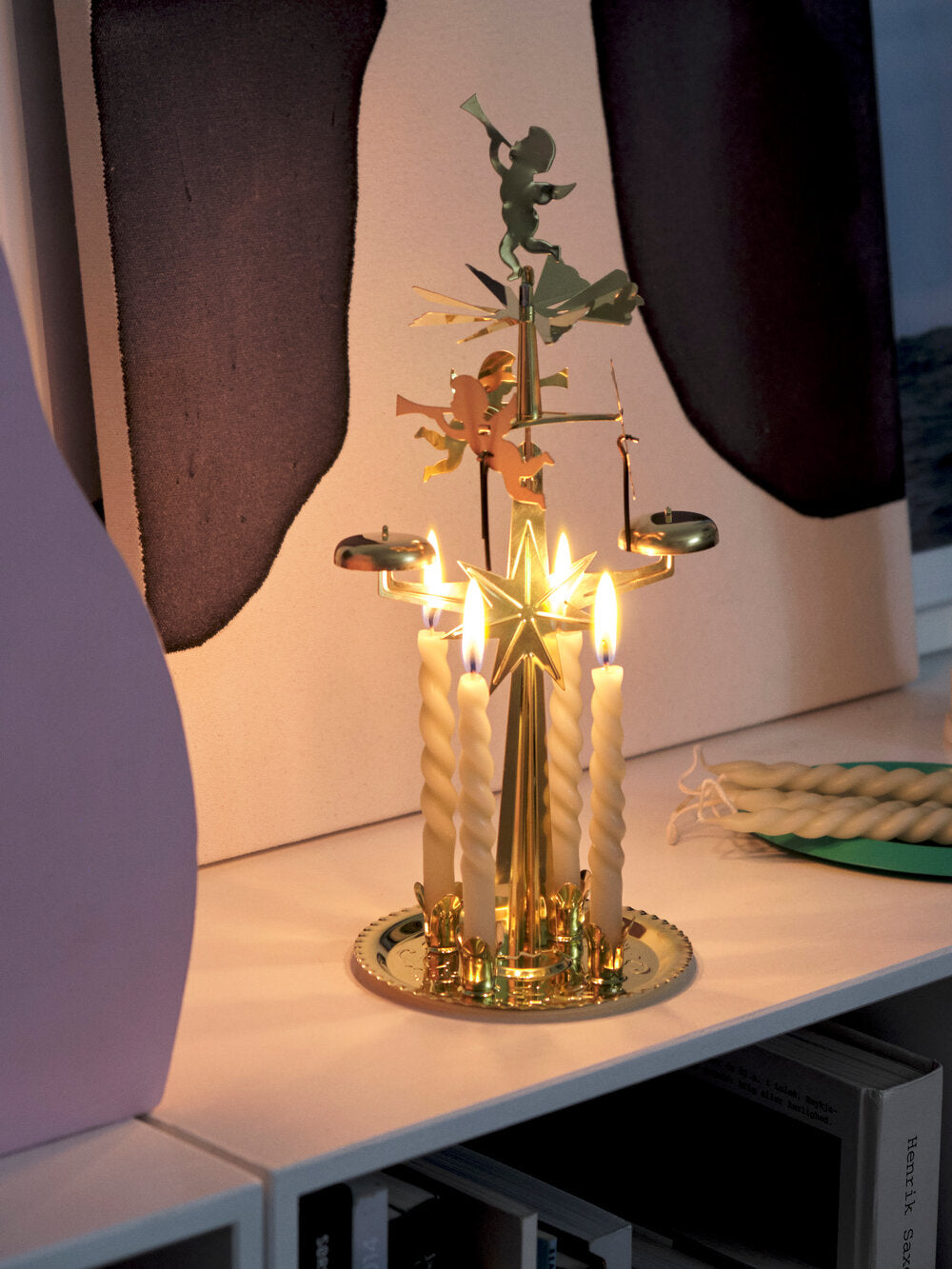 HAY HAY Mini Swirl stearinlys, 10 stk. - Light Green - Bahne